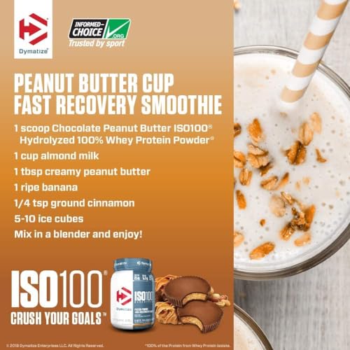 Dymatize ISO100 Whey Protein Powder, Cookies & Cream, 20 Servings E355002