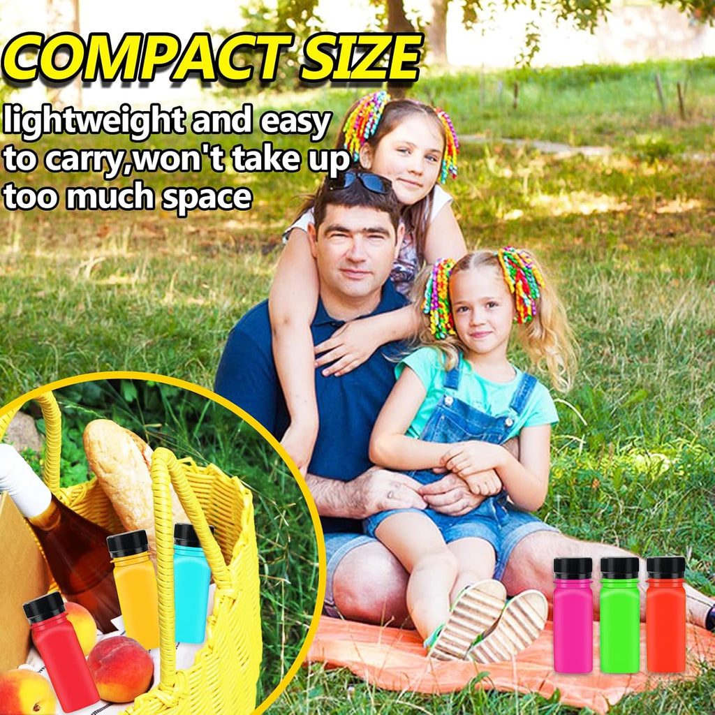 30PCS 2oz Plastic Shot Bottles with Caps and 10 Funnels B27262