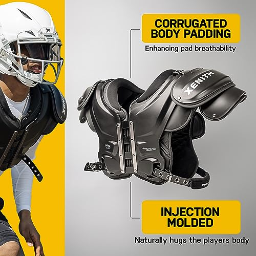 Xenith Pro Light/Velocity 2 Varsity Football Shoulder Pads, Adult Small to 2XLarge Q36206