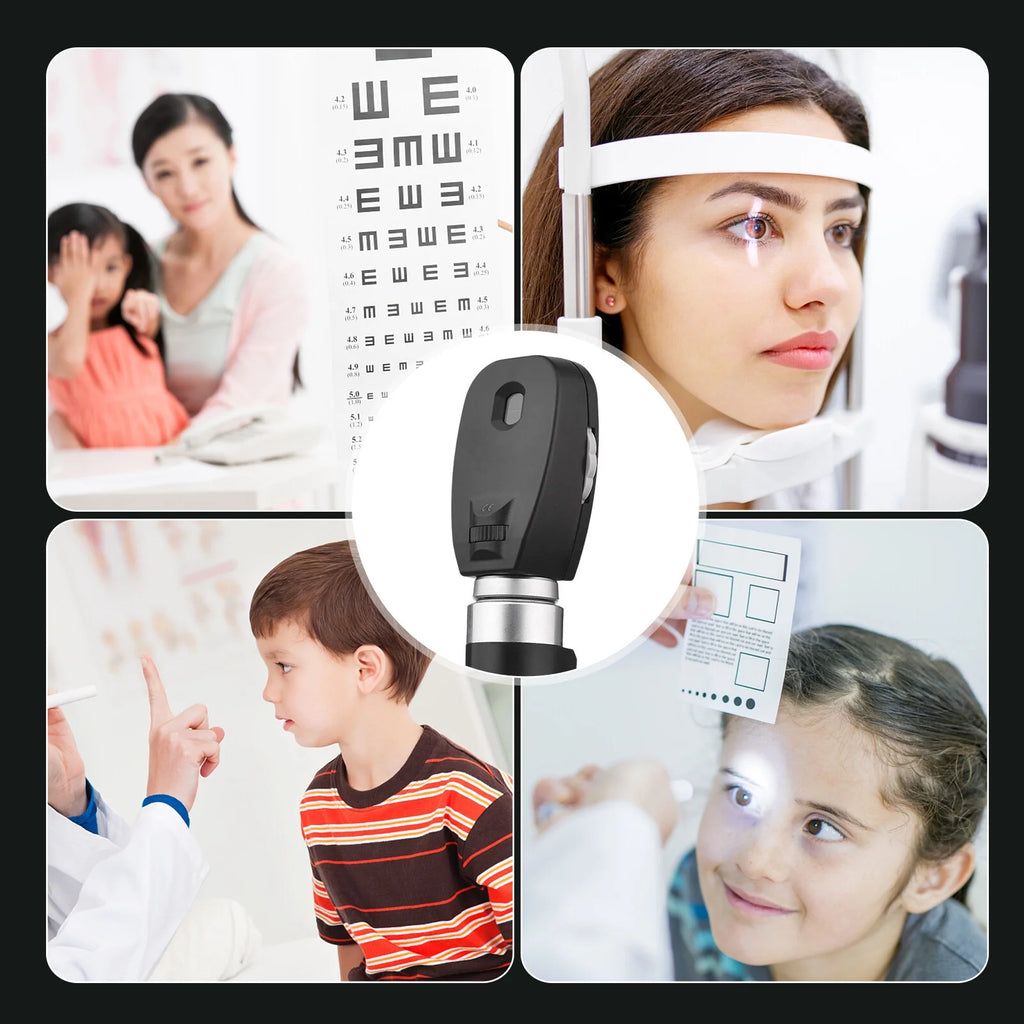 Direct Ophthalmoscope 5 Apertures Portable Handheld Diagnostic Tool U70376