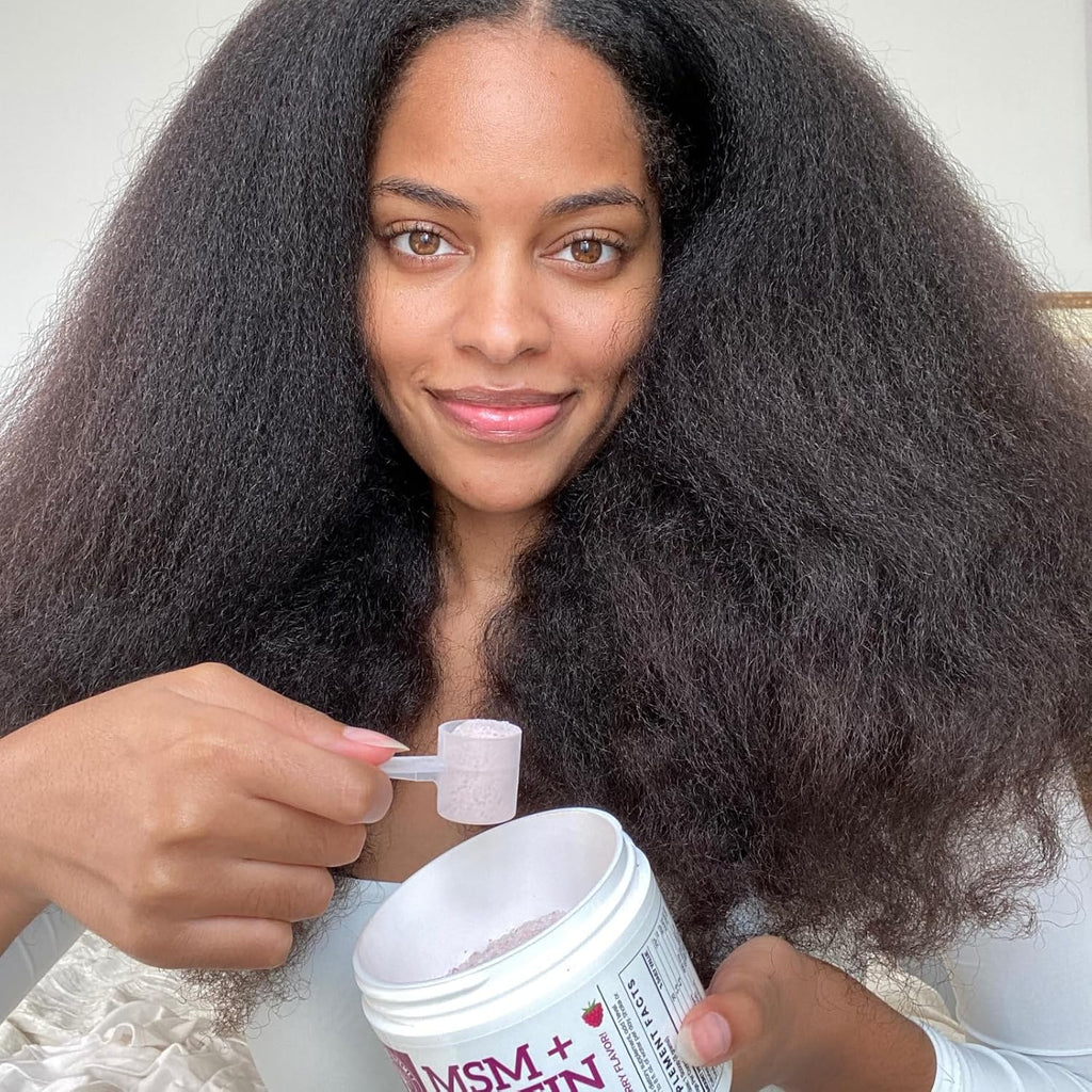 Qhemet Biologics MSM + Biotin Hair Nutrient Blend Powder, 8.5 oz D125