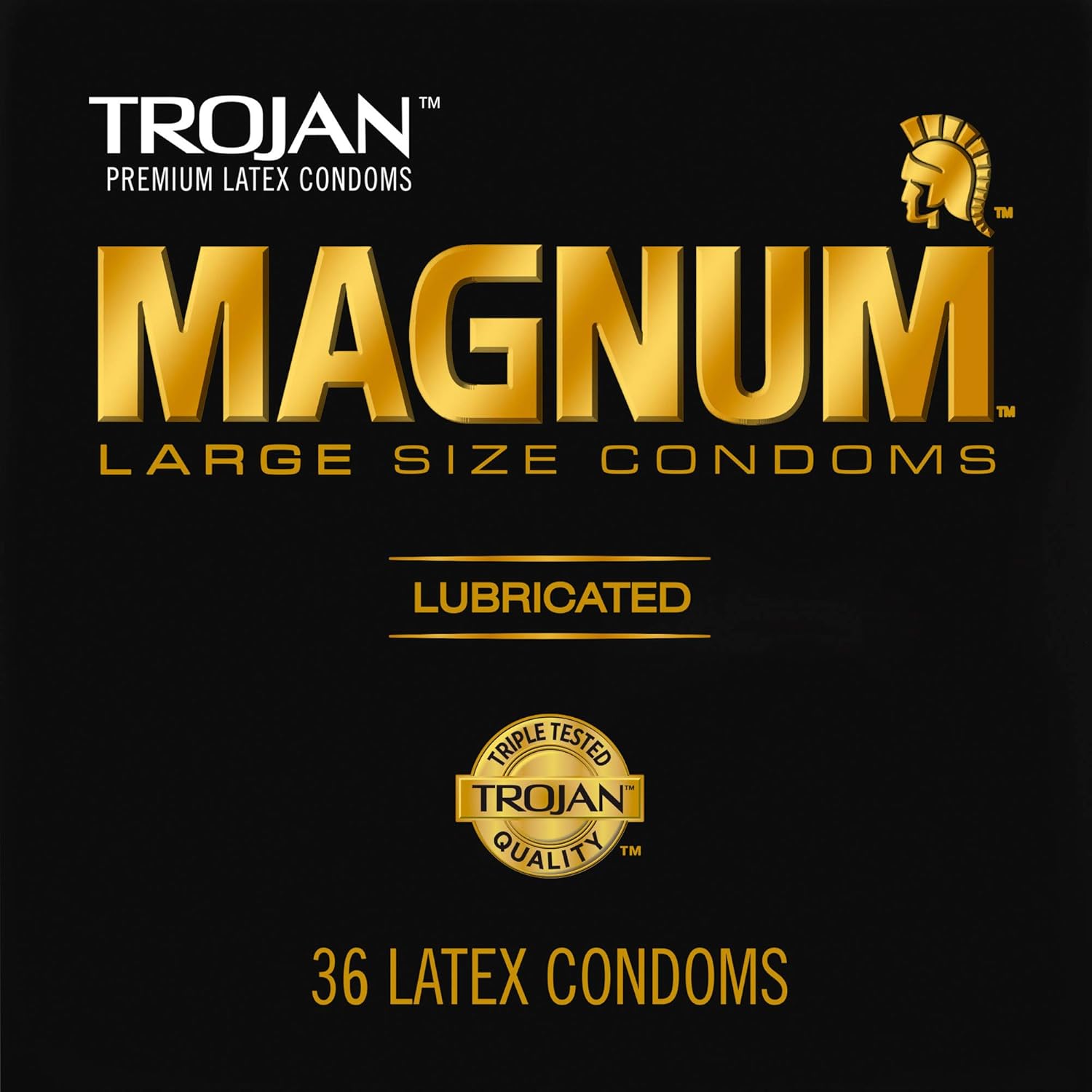 TROJAN Magnum BareSkin & Lubricated Large Condoms, 36 Count E535