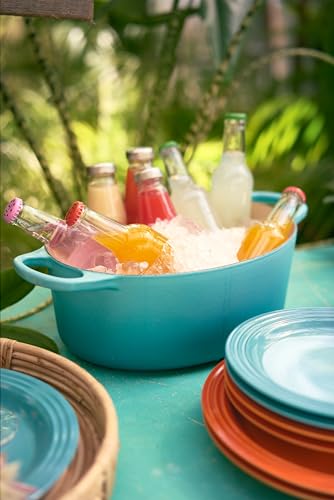Le Creuset Enameled Cast Iron Signature Oval Dutch Oven, 9.5 qt., Cerise C95821