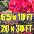 Shade Cloth, 20x30 FT and 6.5x10 FT Sunblock Shade Cloth Cover Mesh UV Resistant Net for Garden Flower Plant Greenhouse, Black