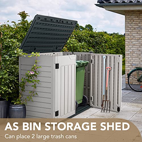Devoko Resin Outdoor Storage Shed 34 Cu Ft Waterproof Patio Cabinet K8129