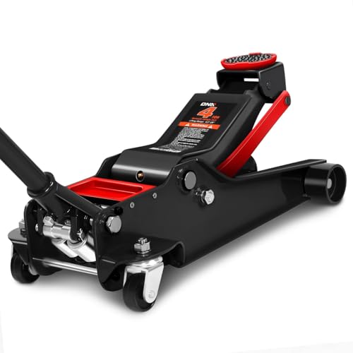 DNA MOTORING Floor Jack 3 Ton Low Profile Heavy Duty Hydraulic Car Jack, Black T11604