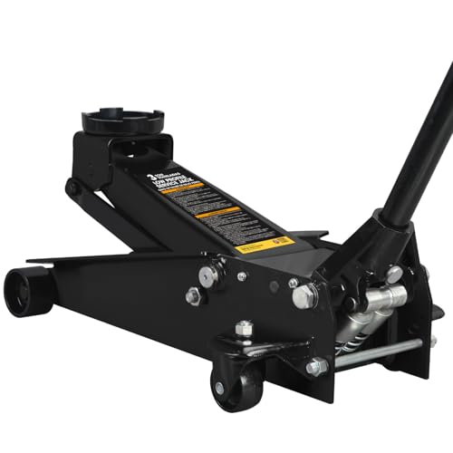 YELLOW JACKET 2.5 Ton Trolley Jack with Carrying Case, 5500 lb Capacity N593266