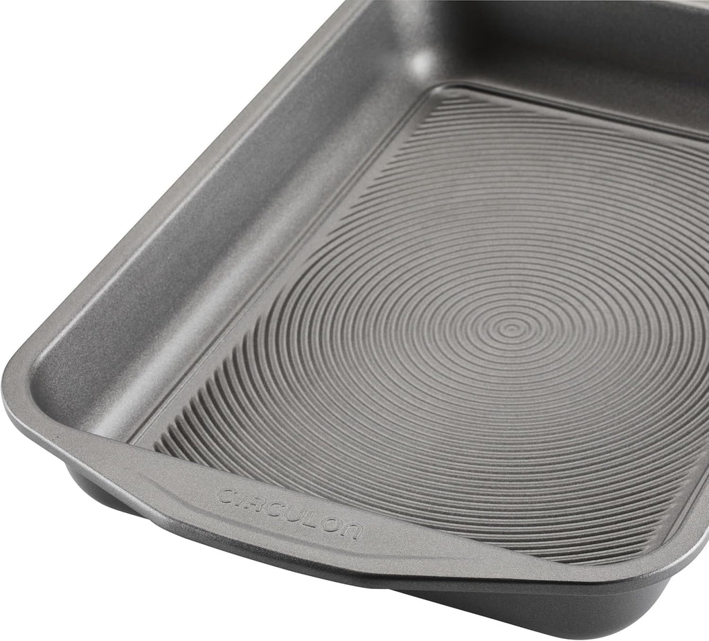 Circulon Total Nonstick Baking Pan with Lid, Rectangle 9 x 13 Inch, Gray R14278