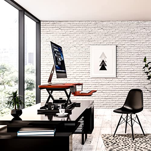 VERSADESK PowerPro™ 36 Inch Electric Standing Desk Converter, Black H627