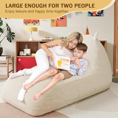COMAX Unicorn Bean Bag Chair for Kids with Filler, Pink H562644