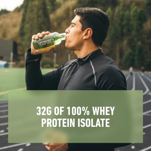 Isopure Zero Carb 32g Clear Protein Drink, Whey Protein Isolate, Blue Raspberry, 12 Pack B35019