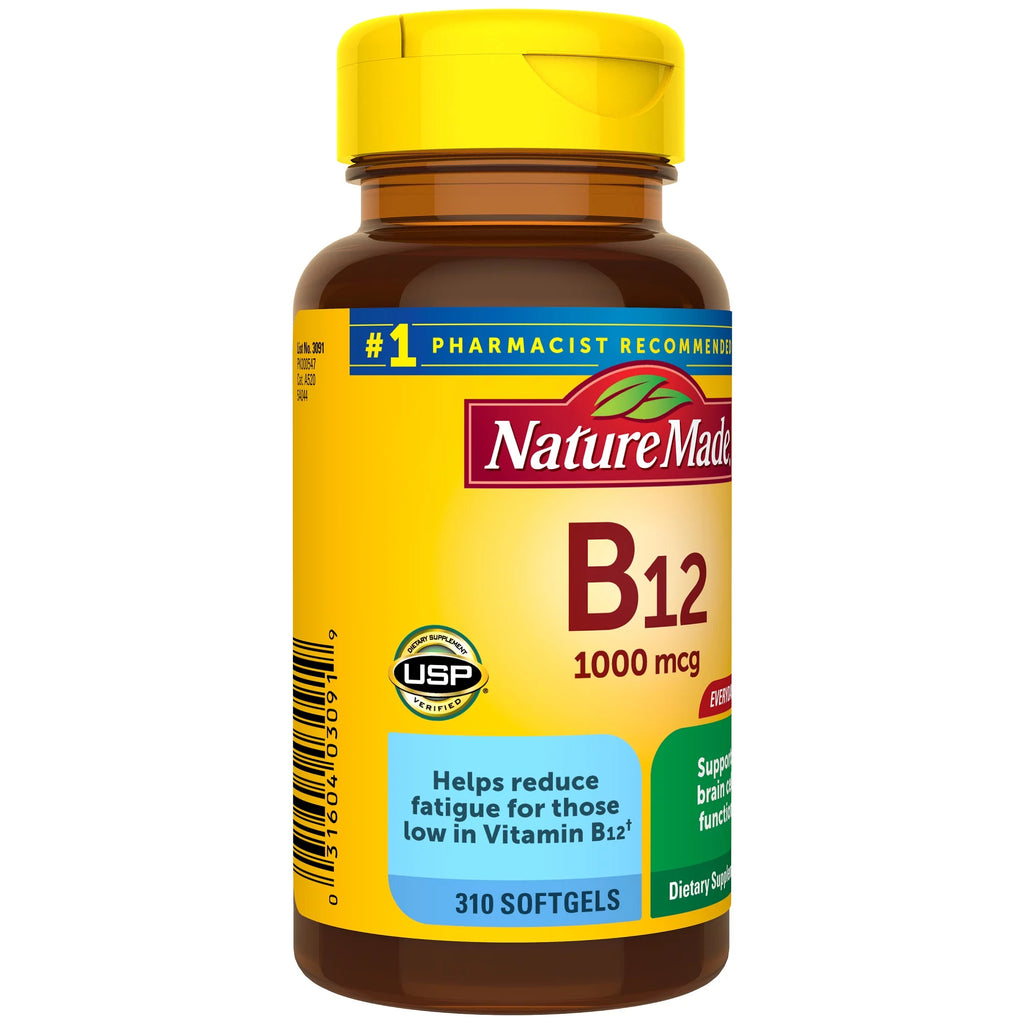 Nature Made Vitamin B12 1000 mcg Softgels, 310 Count D84526
