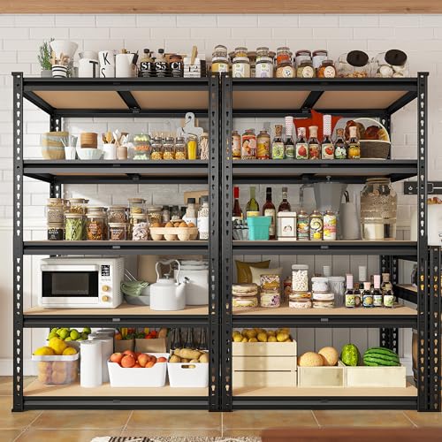 REIBII Storage Shelves 6 Tier Heavy Duty Metal Shelving, Adjustable, 2250LBS A7728