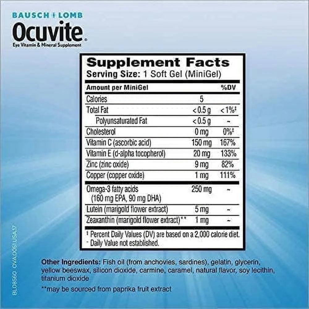 O-Cuvite Adult 50+ Eye Vitamin & Mineral Supplement, 150 Softgels Z157