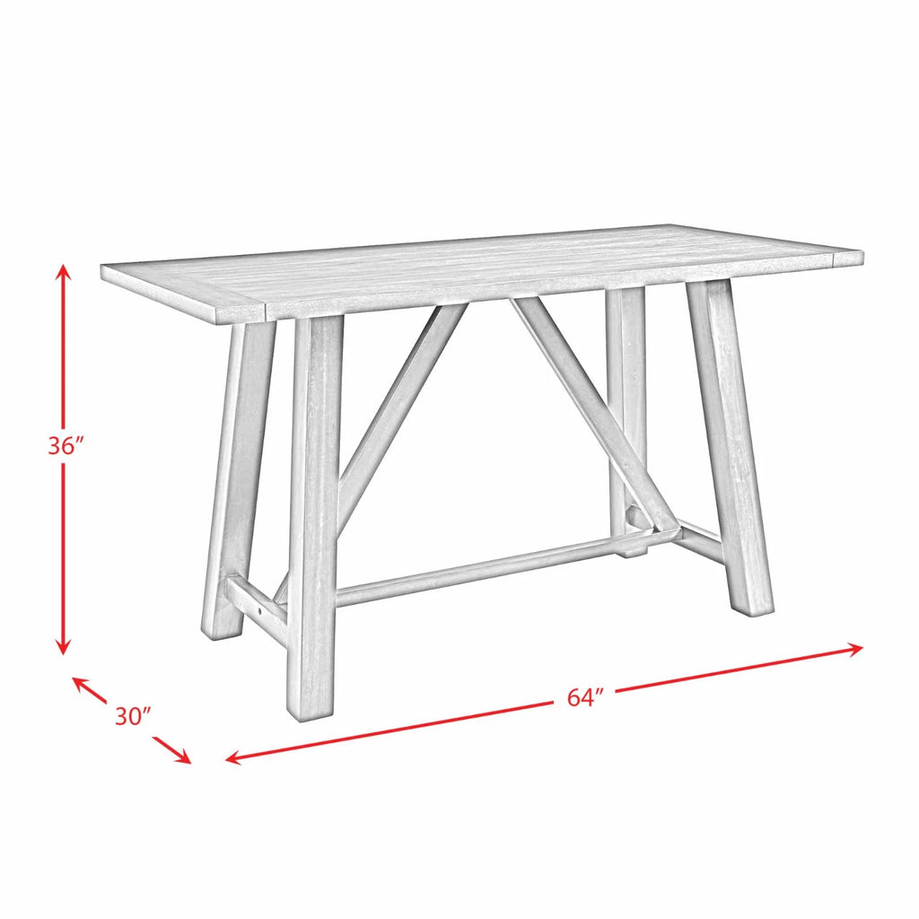 Regan 6PC Counter Height Dining Set in Cherry with 4 Side Chairs and Bench V30653