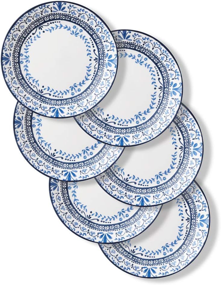 Corelle Vitrelle 6-Piece Dinner Plates and Bowl Set, Triple Layer Glass, Chip Resistant B258912