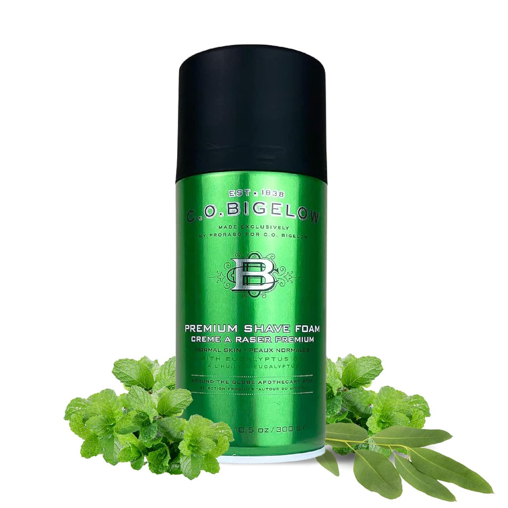 C.O. Bigelow Premium Shave Foam with Eucalyptus Oil and Menthol, 10.5 oz S2578