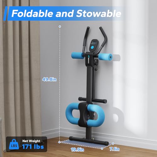 MERACH Adjustable Abdominal Trainer for Home Gym, Foldable Core Exercise Machine I211848