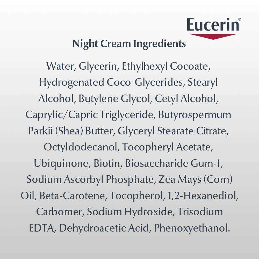 Eucerin Q10 Anti Wrinkle Face Cream & Night Cream Set for Sensitive Skin, 1.7 Oz Each R9325