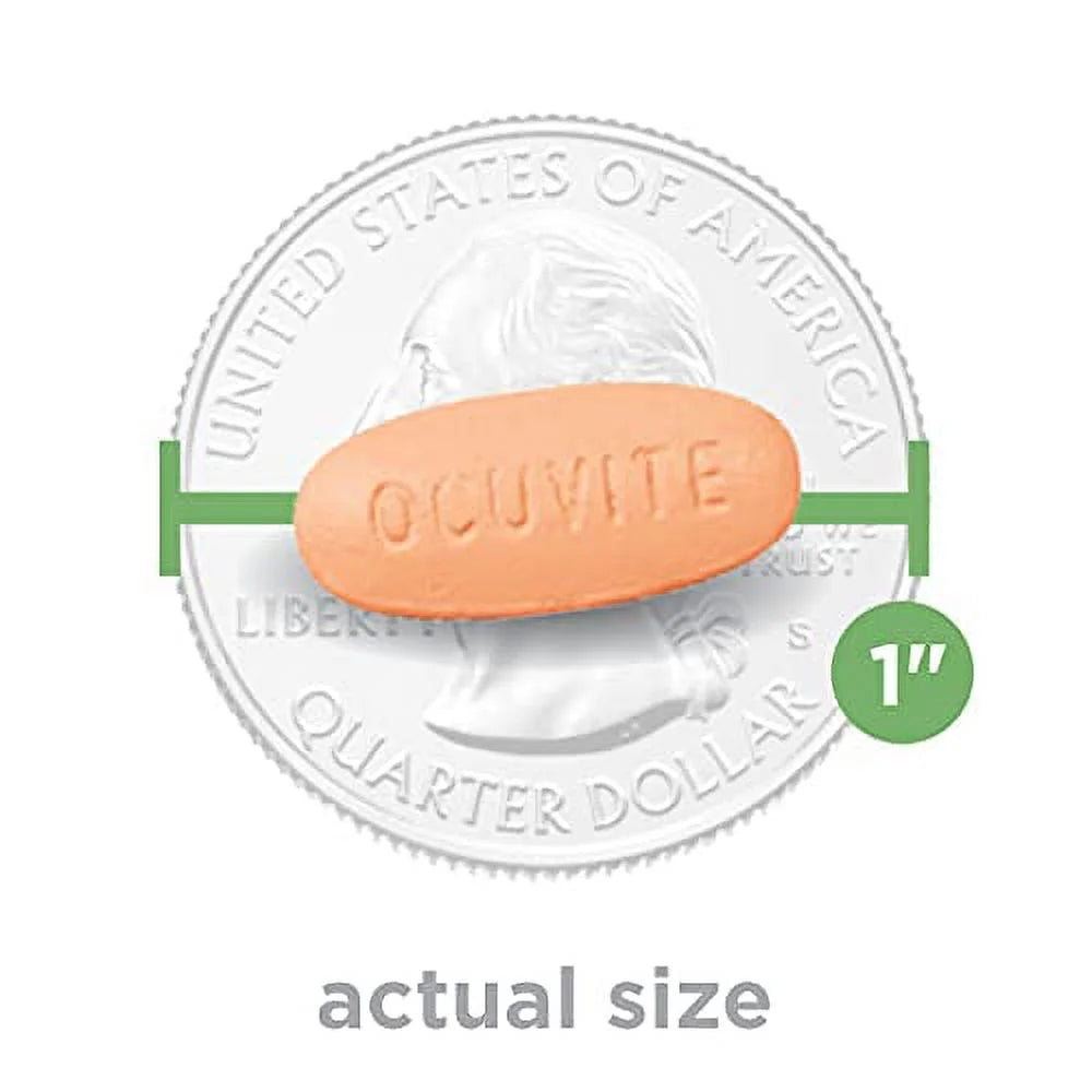 Bausch + Lomb Ocuvite Vitamin & Mineral Supplement Tablets with Lutein, 120 Count (Pack of 2) H25585