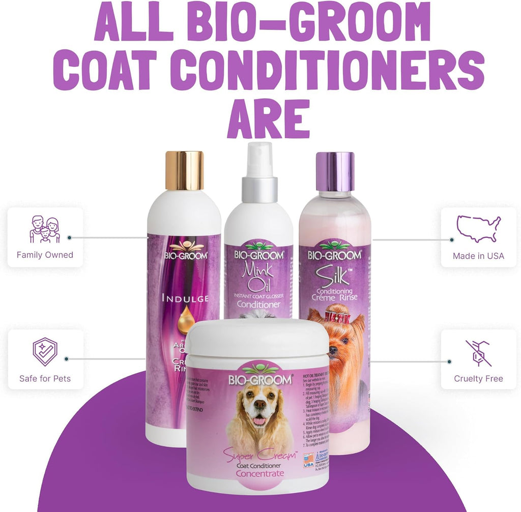 Bio-Groom Super White Shampoo and Silk Creme Rinse Conditioner for Dogs & Cats, Sensitive Skin, 12 Fl Oz X184403