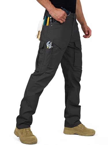 FREE SOLDIER Men's Cargo Pants Tactical Stretch Ripstop Work Pants E237