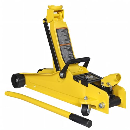 YELLOW JACKET 2.5 Ton Trolley Jack with Carrying Case, 5500 lb Capacity N593266