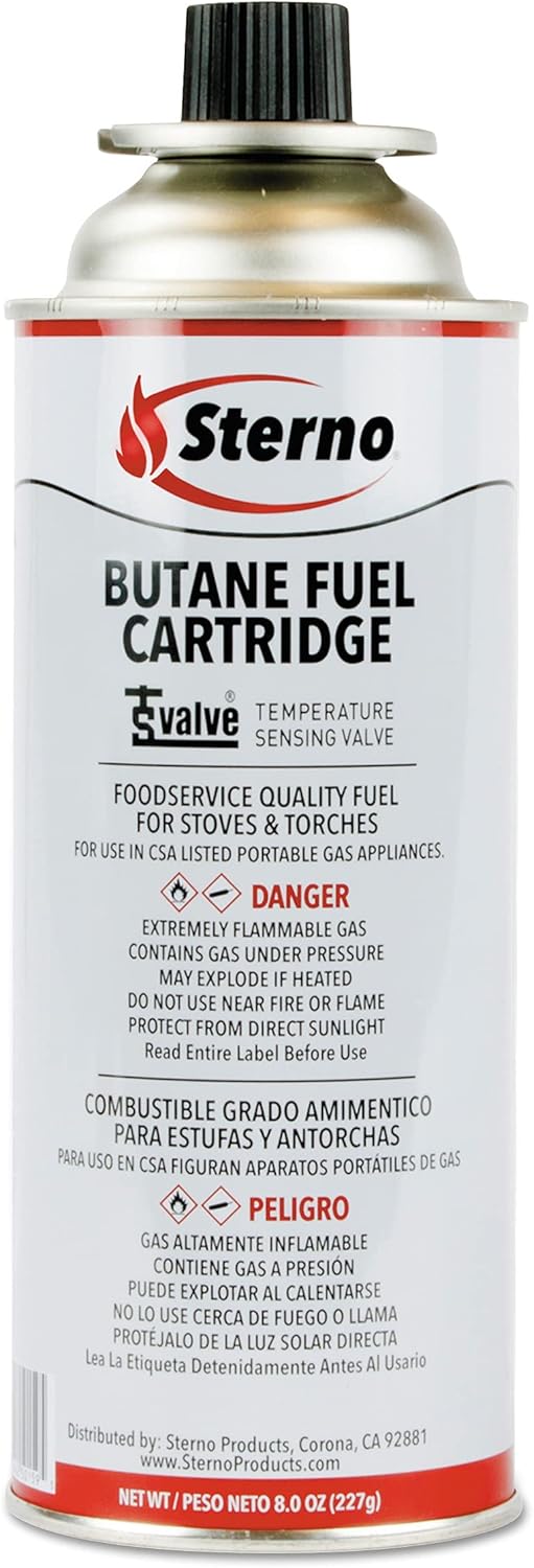 Butane Fuel Cartridge, 8 Oz