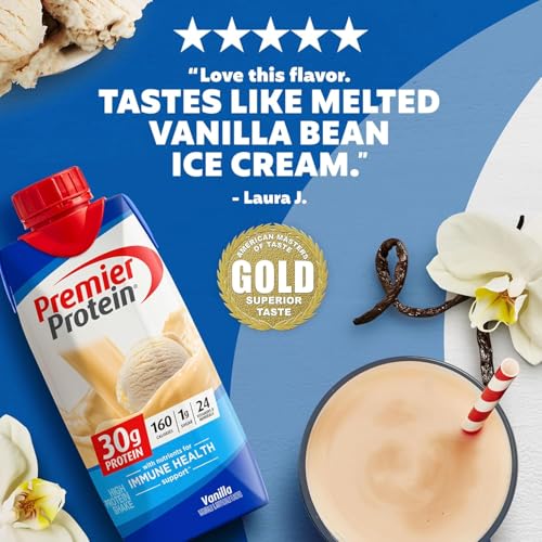 Premier Protein Cafe Latte Shake, 30g Protein, 11 fl oz, 12 Pack A19679