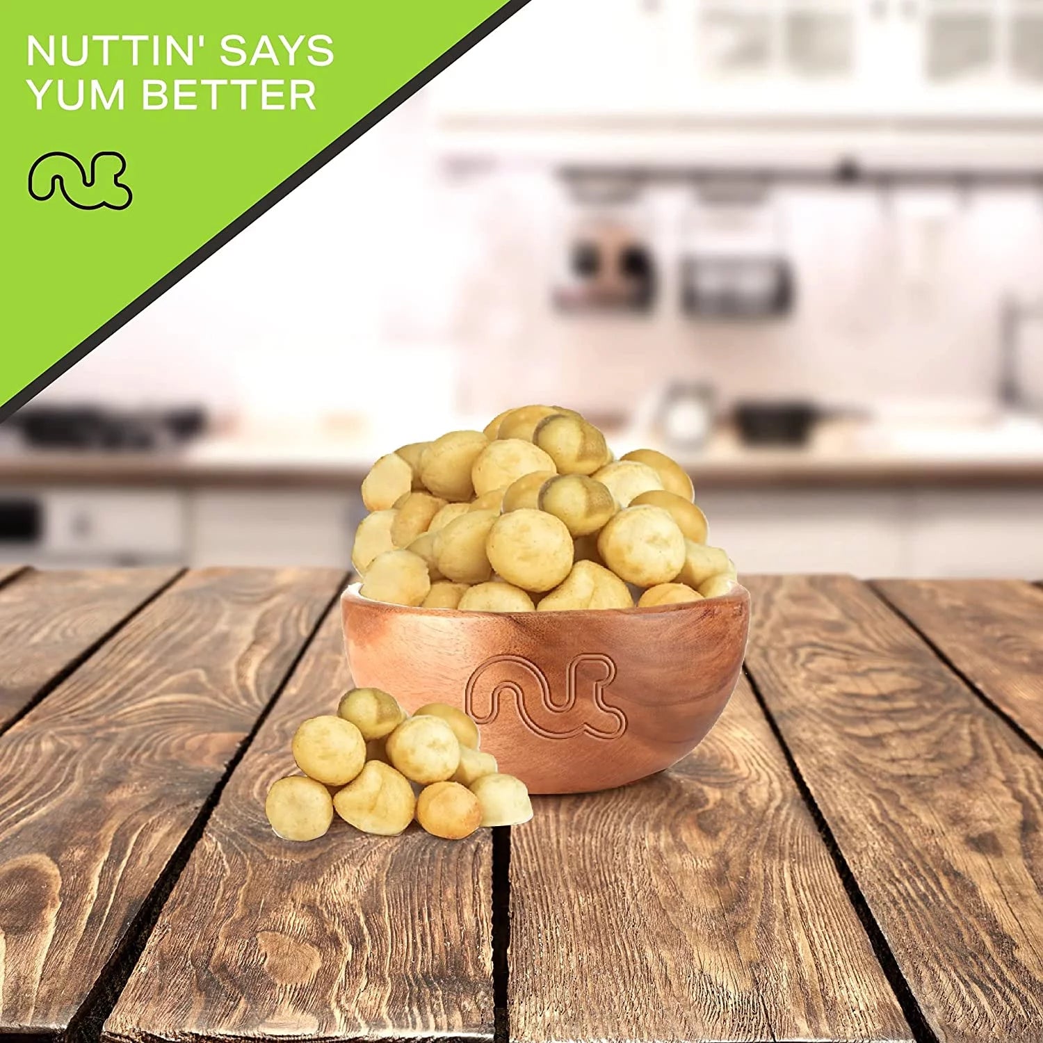 Macadamia Nuts Freshly Roasted & Salted 16oz by Nut Cravings X70886