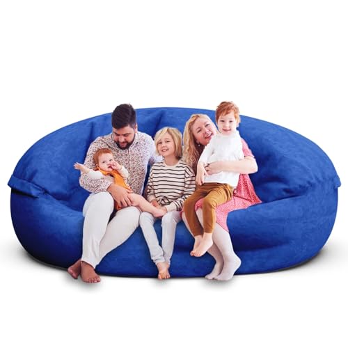 Bean Bag Chair for Adults 3FT, Soft Removable Cover, Light Gray M535251