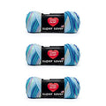 Red Heart Super Saver Primary Stripes Yarn - 3 Pack of 141g/5oz - Acrylic - 4 Medium (Worsted) - 236 Yards - Knitting/Crochet