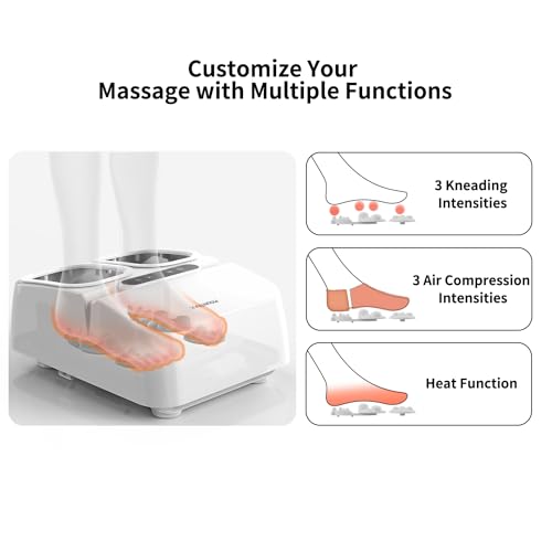 MOUNTRAX Foot Massager with Heat, Shiatsu, Remote Control, Fits Up to Men Size 12 A1500