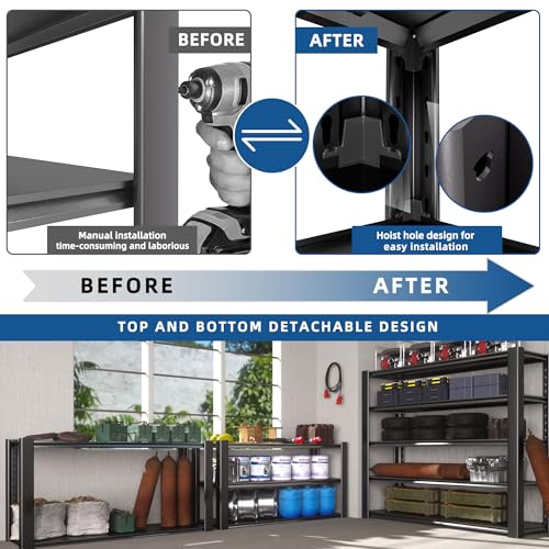 Heavy Duty Garage Shelving Unit 5-Tier Metal Storage Rack U725310