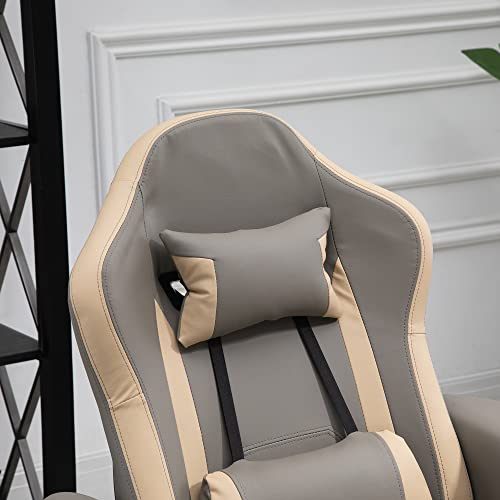 HOMCOM Manual Recliner Armchair PU Leather Lounge Chair with Adjustable Leg Rest Q125829