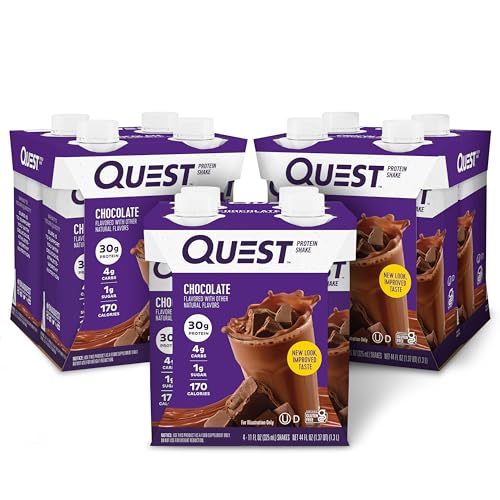 Quest Nutrition Salted Caramel Protein Shake, 30g Protein, 11 fl oz, 12 Pack C47408
