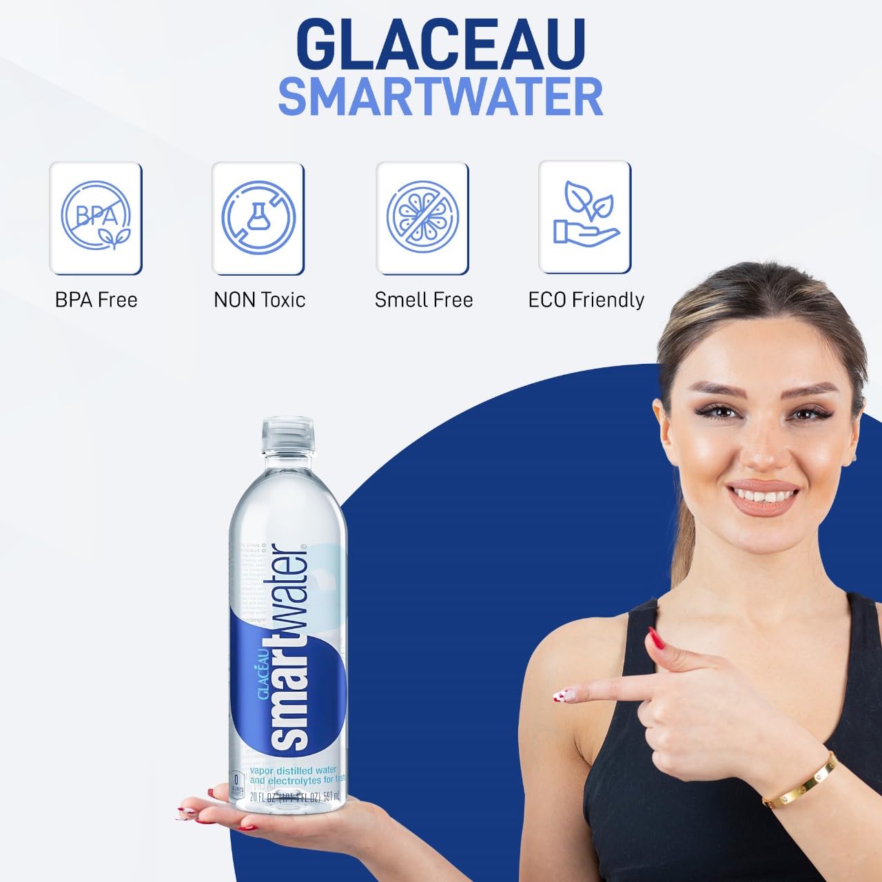 SOHO Glaceau Smartwater 20oz Bottles, 6-Pack K64022