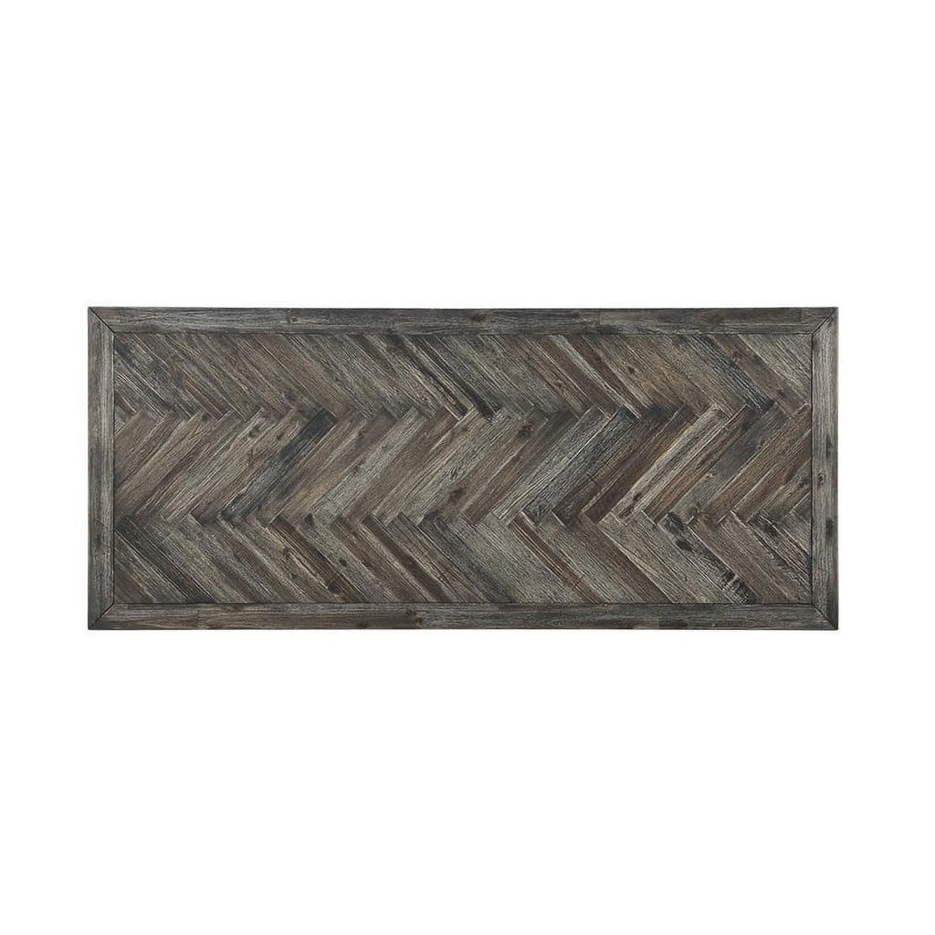 Pemberly Row Aspen Court Wood Herringbone Counter Height Dining Table Q9177