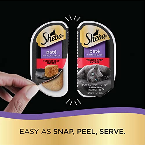SHEBA Perfect Portions Paté Wet Cat Food Trays, Whitefish and Tuna, 24 Count X569