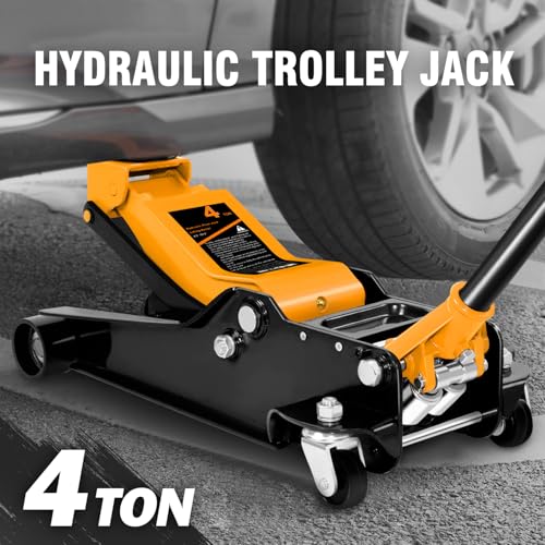 DNA MOTORING Floor Jack 3 Ton Low Profile Heavy Duty Hydraulic Car Jack, Black T11604