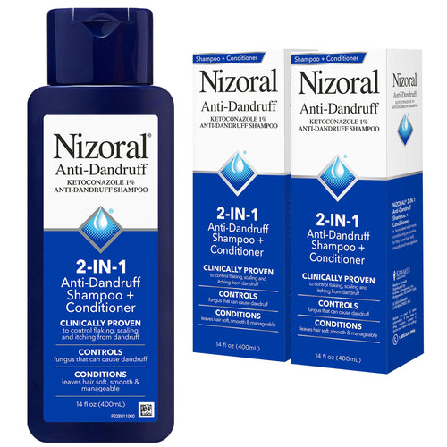 Nizoral 2-in-1 Anti Dandruff Shampoo and Conditioner, 14 Fl Oz, 2 Pack