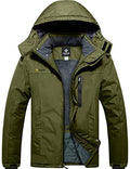 GEMYSE Men's Mountain Waterproof Ski Snow Jacket Winter Windproof Rain Jacket