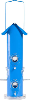 Perky-Pet 391 Metal Tube Wild Bird Feeder, 1 Lb, Blue