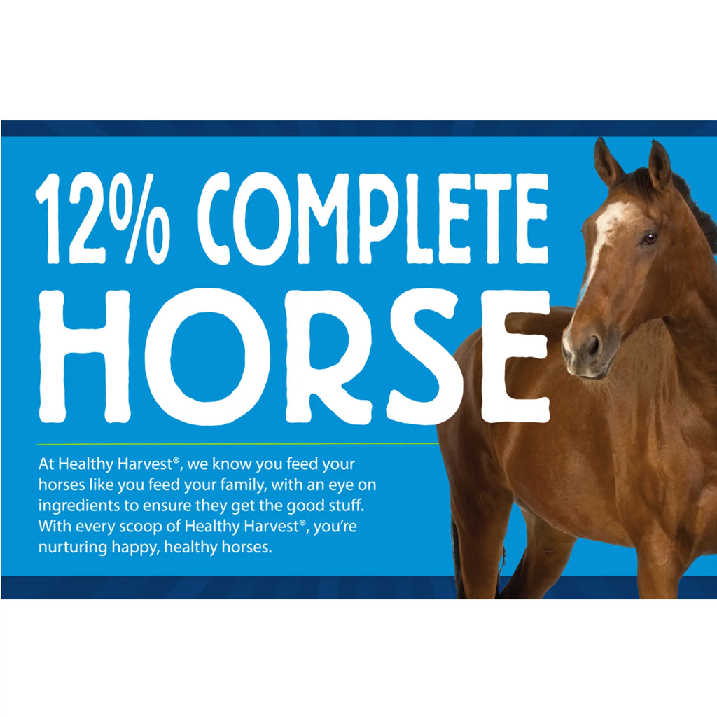 Healthy Harvest All Natural 12% Complete Horse Feed Pellets for Mature Horses, 40 lb R64616