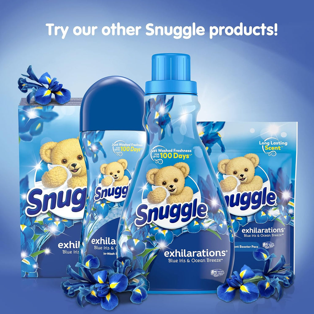Snuggle Scent Boosters In-Wash Laundry Scent Pacs, Blue Iris Bliss & Ocean Breeze, 115 Count D1368