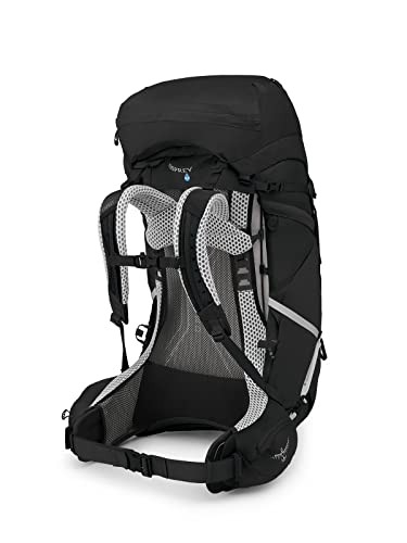 Osprey Atmos AG LT 65L Men's Backpacking Backpack, Black, L/XL Y592