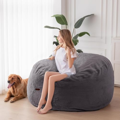 MAXYOYO Giant Bean Bag Chair Bed for Adults, Convertible Floor Sofa G466
