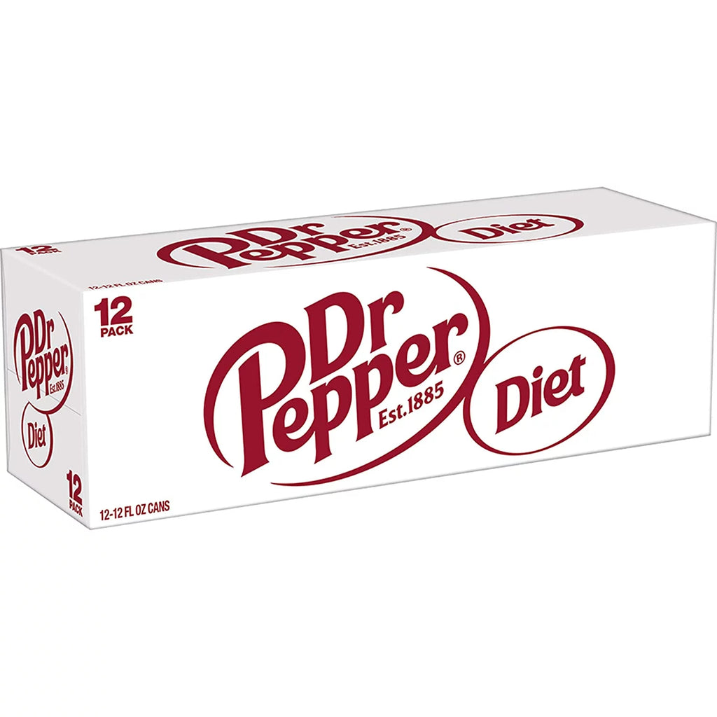 Diet Dr Pepper Soda 12oz Cans, 18 Pack T864