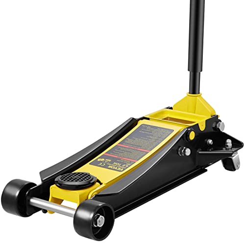 VEVOR 4 Ton Low Profile Steel Racing Floor Jack with Dual Pistons P580979