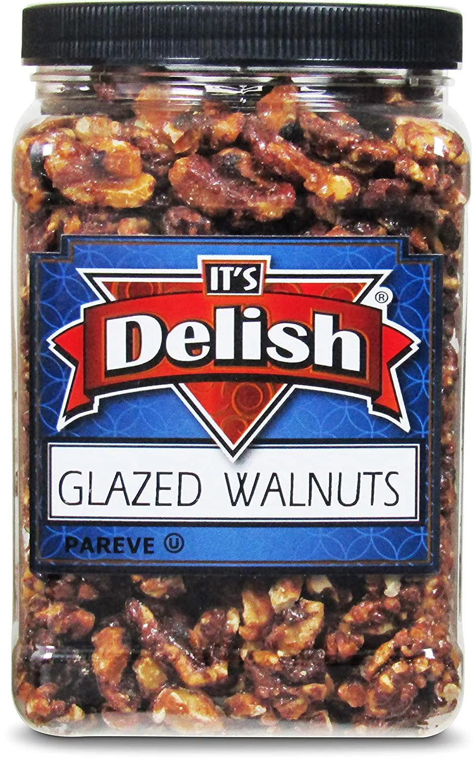 Gourmet Glazed Walnuts by Its Delish, 30 Oz Jar, Vegan, Kosher, Non-GMO V76342